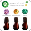 TEST (Variety 3 pack) Air Wick Essential Mist Fragrance Oil Diffuser Refill, Lavender & Almond Blossom, Peony & Jasmine, and Wild Mint