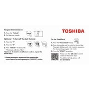Toshiba 2.2 cu. ft. 24.4 Microwave Oven in Stainless Steel