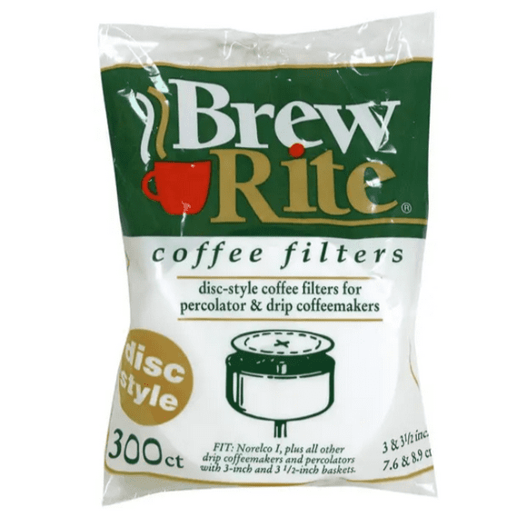 Brew Rite Filtres à Café en Disque (300 Unités)