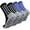 2 Pairs/Black Blue, variant on 2/4/6 Pairs Men's Soccer Socks Grip Pads Non Slip Football Baseball Soccer Socks for Men Women