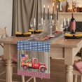 thumbnail image 2 of Table Runners 72 Inches Long Dress Scarves, Independence Day Farmhouse Kitchen Table Runner, Coffee Tablerunners, Red Truck Watermelon Star Wooden Grain 16x72 Inch, 2 of 9