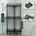 thumbnail image 5 of Corner Shower Caddy Standing -  Stainless Steel Shower Organizer with Soap Holder, 5 of 8