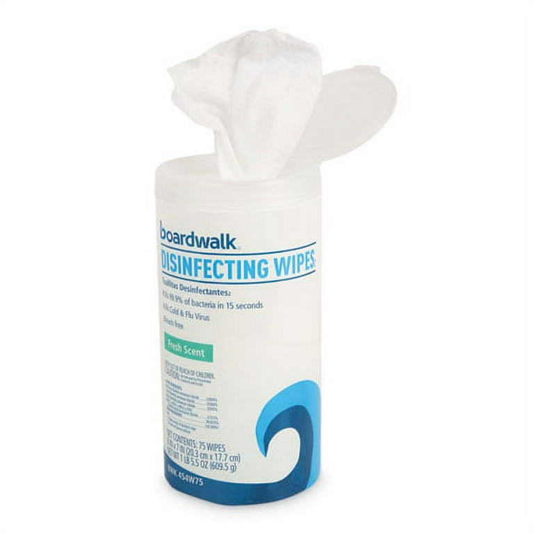 Disinfecting Wipes, 7 x 8, Fresh Scent, 75/Canister, 3 Canisters/Pack Disinfecting Wipes, 7 x 8, Fresh Scent, 75/Canister, 3 Canisters/Pack