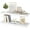 White, variant on Floating Shelves for Wall - 32 x 9 Inch Natural Wood Shelves for Bathroom, Bedroom, Kitchen Decor, Farmhouse Decor Set of 2, Natural Wood