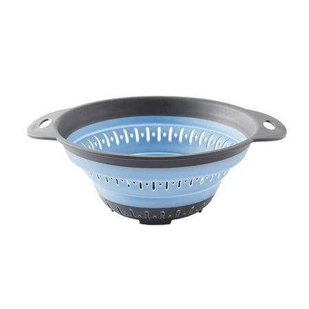

Silicone Kitchen Foldable Storage Bast Collapsible Colander Strainer Fruit Vegetable Drainer Kitchen Draining Filter Organzier