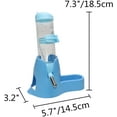 thumbnail image 2 of Botella de agua colgante para hámster en 1, dispensador automático para mascotas con base para hámster enano, ratón, rata, erizo, 2 of 7