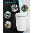 thumbnail image 3 of Muhub 7.7lbs Mini Portable Washing Machine,with Spiner Basket,Timer Control and Drain Hose,White, 3 of 9