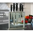 thumbnail image 3 of Mercer Culinary Genesis 6-Piece Forged Knife Block Set, Tempered Glass Block, 3 of 8