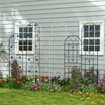 thumbnail image 2 of Gymax 2 Pack Rustproof Metal Garden Trellis 87'' x 20'' Wire Lattice Panel for Patio Green, 2 of 9