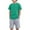 B0619-Green, variant on NIEWTR Baby Toddler Boy Clothes Summer Outfits 6 12 18 24 Months Patchwork Short Sleeve T Shirt & Shorts Sets with Pockets For 2t 3t 4t 5t 6t Children's Day Gift 2PCS Set ,12-18 Months