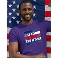 thumbnail image 2 of Happy July 4Th And My Birthday T-Shirt Men -Image by Shutterstock, Male 4X-Large, 2 of 4