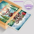 thumbnail image 4 of Merry Christmas Santa Reindeer Antlers Pitbull Sleigh Xmas Winter Holiday Acrylic Plaque with Wood Photo Frame Box Terrier Dog Lover Light Box - 00023, 4 of 5