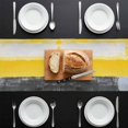 thumbnail image 3 of Abstract Color Stitching Table Runner 13x48 Inch Yellow Gray Wavy Pattern Table Runner Non-Slip Dresser Scarves for Holiday Decorations, Party, Dinner and Gatherings, 1 Pack, 3 of 8