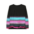 thumbnail image 3 of Women's Long Sleeve Shirts for Spring T Shirts for Women Loose Fit Plus Size Pullover Plus Size Tops My Items, 3 of 4