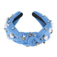 thumbnail image 5 of Unique Bargains 1 Pc Headband Knotted Hair Accessories for Women Blue, 5 of 5