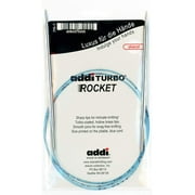 Addi Circular Turbo Rocket Lace Skacel Blue Cord Knitting Needles 40 inch, Size US 0 (2.0 mm)