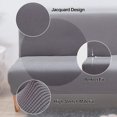 thumbnail image 4 of Couch Cover for Futon, Jacquard Soft Futon Sofa Cover, Universal Thick Sofa Slipcovers with Full Protection, High Quality Fabric Easy to Install & Care, Super Stretchy Dark Gray,, 4 of 5