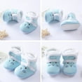 thumbnail image 3 of Maxcozy Baby Winter Boots Infant Toddler Bear Shoes Girls Boys First Walkers Warm Snowfield Booties Boot Blue 6-12 Months, 3 of 9