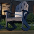 thumbnail image 3 of Wildridge Classic Adirondack Rocking Chair, Patriot Blue - Outdoor Weather Resistant HDPE Rocking Chair for Patio, Deck, Fire Pit, 3 of 4