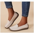 thumbnail image 4 of Loafers for Women, Casual Comfortable Slip On Flats, Lightweight Loafers Faux Leather Walking Shoes, 4 of 4