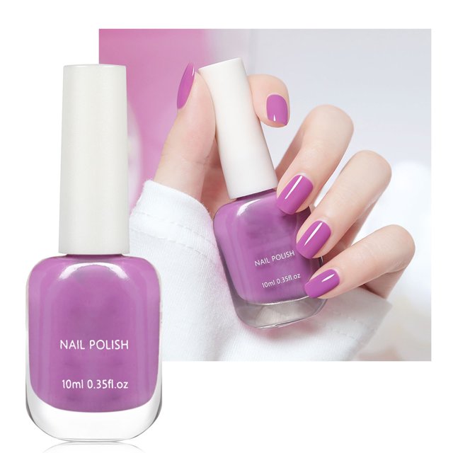 WIFKLSIIPG Vernis à Ongles Femme Mode Décoration Vernis à Ongles à Base d'Eau Sans Cuisson Longue Durée Pelable Transparent 10ml