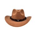 thumbnail image 2 of Kids Western Hats Boys Girls Cowboy Leather Buckle Felt Cowgirl Hat Cowboy Red Bandanas,One Size, 2 of 5