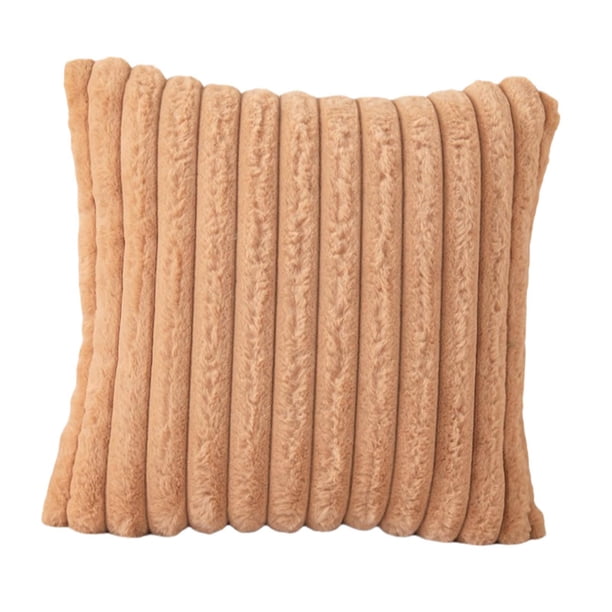 Funda de cojín decorativa de 43 cm x 43 cm Marrón