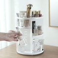 thumbnail image 4 of Soporte giratorio para cosméticos, organizador de cosméticos giratorio, caja de cosméticos giratoria 360, organizador de maquillaje giratorio, rendimiento probado, 4 of 5