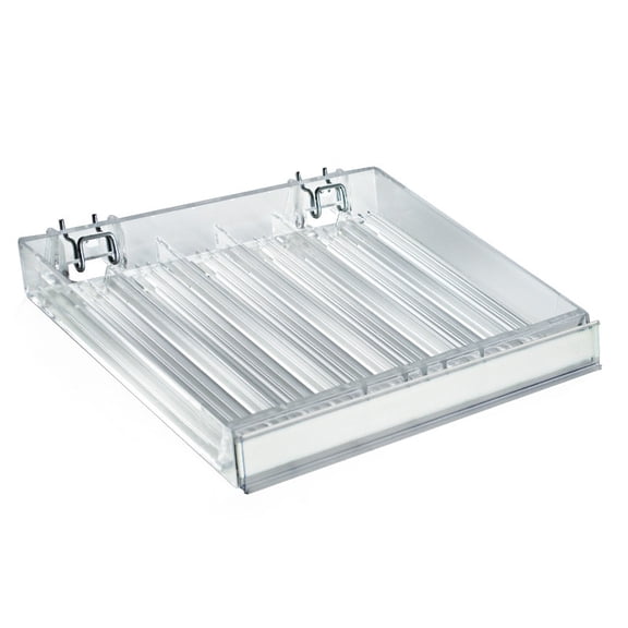 Six Compartment Nail Polish Tray W/ Flip Front, 2-Pack