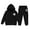 R113-Black, variant on RMGVDSD Girls Outfits Set Casual Letter Print Hoodie Sweatshirts and Sweatpants 2 Piece Outfit Kids Fashion Sweatsuits Fall Winter Clothes 12-13 Years