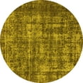 thumbnail image 1 of Ahgly Company Indoor Round Oriental Yellow Industrial Area Rugs, 8' Round, 1 of 4
