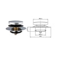 thumbnail image 3 of Universal Tip Toe Bath Drain Stopper And Cover Bathtub Drain Stopper Replaces Lift Turn Tip-toe Tri, 3 of 5