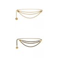 thumbnail image 1 of Cintura Cadena Cinturón Encantos Para Vestidos Regalo Mujer Negro+Cintura Cadena Cinturón Encantos Para Vestidos Regalo Mujer Blanco Yuyangstore Cinturón de cadena de cintura, 1 of 9