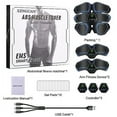 thumbnail image 3 of ABS Stimulator, Ab Trainer, EMS Muscle Stimulator LCD Screen Muscle Stimulator USB Rechargeable Portable Muscle Trainer Abdominal / arm / Leg Fitness Workouts Gear, 3 of 7