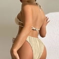 thumbnail image 5 of Afdoent Women's Bikini Sets Women Swimwear Bikinis Solid Swimsuit Ladies Halter Two Piece Swimwears Tankinis Set 2026 Retro Swimsuit, 5 of 6