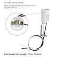 thumbnail image 5 of Uxcell E14 Bulb Socket with Wire 3 Inch Tall White Candle Covers Kit, 6 Sets, 5 of 6