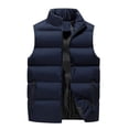 thumbnail image 1 of Chaleco de hombre Otoño e Invierno Deportes Ocio Cuello Algodón Engrosado Chaleco de algodón Chaqueta de hombre Sin mangas Moda, 1 of 6