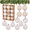 White, variant on Bxaolu Velvet Christmas Ornaments Set, 12PCS Flocked Shatterproof Hanging Xmas Tree Ball Decorations, Home Party Holiday Valentines Day Decor (Brown, 2.36")