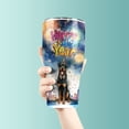 thumbnail image 3 of Happy New Year with Rottweiler Fireworks Holiday Xmas Winter 2025 30oz Stainless Steel Tumbler Insulated Cup with Lid Rottie Dog Lover Gifts Idea - 00025, 3 of 5