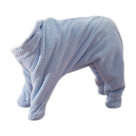 SLYNSHome Dog Bath Towel Wrap,Super Absorbent Dog Drying Coat Bath Robe for Puppy Medium & Large Dogs,Cats - 11.8x15.7 inch