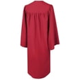 thumbnail image 5 of CLERKMANS Unisex Adult Matte Graduation Gown & Robe, Red, 1 PCS, 5 of 5