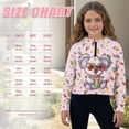 thumbnail image 7 of Xoenoiee Koala Ice Cream Print Girls Long Sleeve Hoodie Half Zip Sweatshirts Oversized Casual Pullover Tops Fall Fashion Outfits 2025 Y2k Clothes, 5-6 Years, 7 of 7