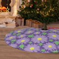 thumbnail image 6 of Yiaed Daisies Flowers Print Christmas Tree Skirt , Tree SkirtsTree Mat for Christmas Winter Holiday Indoor Decorations-48", 6 of 7