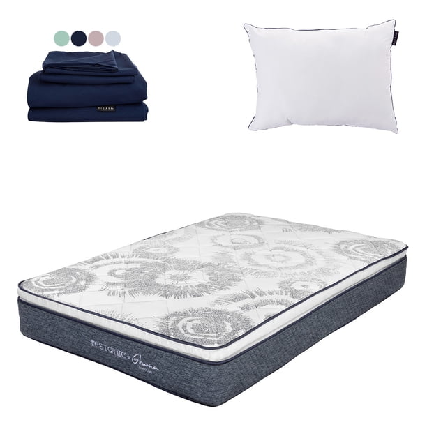 Colchón Queen Size Ghana + Almohada One + Sábanas Softy