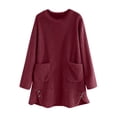 thumbnail image 3 of Ropa para adolescentes,Sudadera informal de manga larga para mujer, de punto holgado, de poliéster, cómoda para el hogar y el uso diario, sopatenor, 3 of 9
