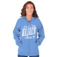 thumbnail image 5 of Dont Even Think About It Attitude Zip Hoodie Sweatshirt Women Brisco Brands 2X, 5 of 6