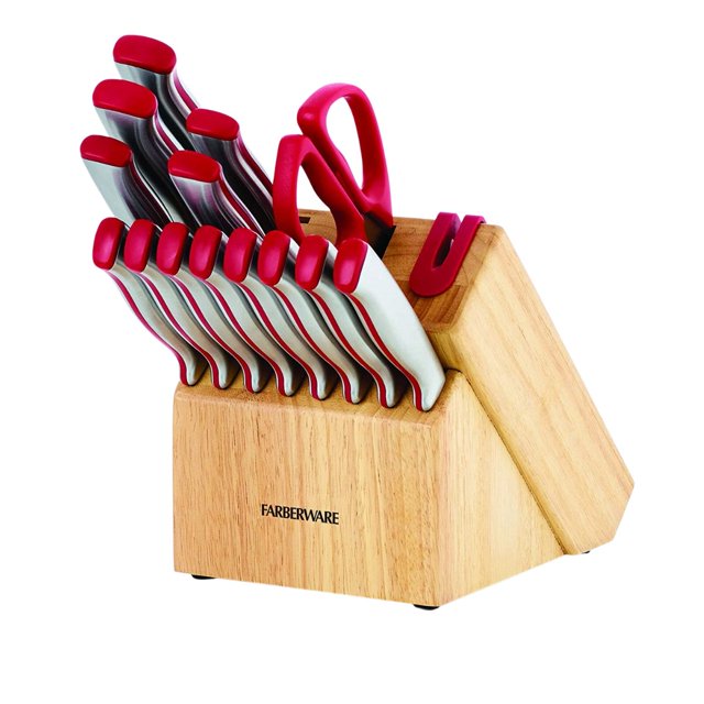 Juego De Cuchillos Farberware 15 Piezas con Afilador Integrado 84882