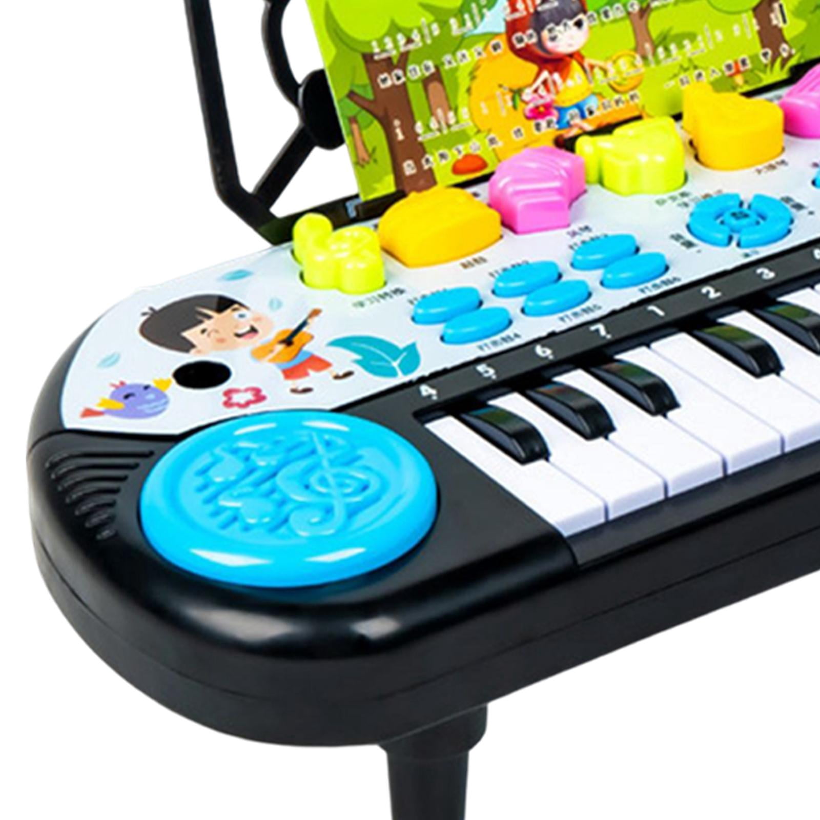 LeeQinersw 24 Keys Electronic Pianos Kids Piano Keyboard Portable Piano Electronic Keyboard Blue
