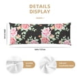 thumbnail image 3 of Fotbe Rose Flowers Funda para Almohada Corporal con Diseño, Funda de Microfibra Ultrasuave de 20x54 Pulgadas, Ropa de Cama Elegante, 3 of 7