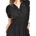 thumbnail image 4 of Vestido largo manga volantes Roman Fashion /Juvenil, 9940-SO (Negro) negro CH, 4 of 5